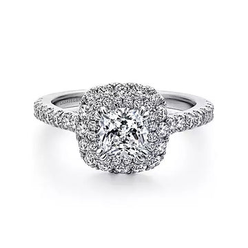 14KW Diamond Semi-Mount Engagement Ring w/ 1.02 ctw